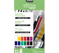 Pebeo Glass Vitrea 160 Exploration Kit Pintura Brillante 12 x 20ml 757461