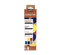 Pebeo Conjunto DE INICIACIÓN DE CERÁMICA, Colores Variados, 20 ml (Pack of 6), 120