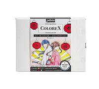 PEBEO Kit de Dibujo e ilustración de Manga Tinta de Acuarela Colores 20 ml y 4 marcadores Colorex, Detalles en Descripción, Non Applicable