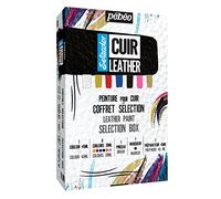PEBEO - Kit Setacolor Cuero - Pintura acrílica y rotulador para cuero y polipiel - Personalización de bolso, zapato, zapatilla - Resistente a arañazos, arrugas y abrasión - Set completo