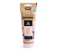 Pebeo - Origin Acrylics 120 ml - Pintura Acrílica Ecodiseñada - Alta Viscosidad - Acabado Mate - Ligante 100% Reciclado - 96% Materias Primas Europeas - Beige Rosado
