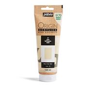 Pebeo - Origin Acrylics 120 ml - Pintura Acrílica Ecodiseñada - Alta Viscosidad - Acabado Mate - Ligante 100% Reciclado - 96% Materias Primas Europeas - Marfil