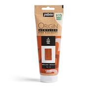 Pebeo - Origin Acrylics 120 ml - Pintura Acrílica Ecodiseñada - Alta Viscosidad - Acabado Metálico - Ligante 100% Reciclado - 96% Materias Primas Europeas - Cobre