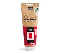 Pebeo - Origin Acrylics 240 ml - Pintura Acrílica Ecodiseñada - Alta Viscosidad - Acabado Mate - Ligante 100% Reciclado - 96% Materias Primas Europeas - Rojo Primario