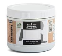 Pebeo - Origin Acrylics 480 ml - Pintura Acrílica Ecodiseñada - Alta Viscosidad - Acabado Mate - Ligante 100% Reciclado - 96% Materias Primas Europeas - Blanco Titanio