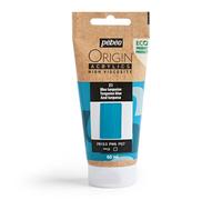 Pebeo - Origin Acrylics 60 ml - Pintura Acrílica Ecodiseñada - Alta Viscosidad - Acabado Mate - Ligante 100% Reciclado - 96% Materias Primas Europeas - Azul Turquesa