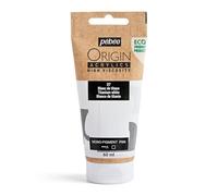 Pebeo - Origin Acrylics 60 ml - Pintura Acrílica Ecodiseñada - Alta Viscosidad - Acabado Mate - Ligante 100% Reciclado - 96% Materias Primas Europeas - Blanco Titanio