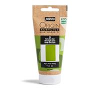 Pebeo - Origin Acrylics 60 ml - Pintura Acrílica Ecodiseñada - Alta Viscosidad - Acabado Mate - Ligante 100% Reciclado - 96% Materias Primas Europeas - Verde Oliva Claro