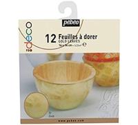 Pebeo Pbo-Deco - Libreta de 12 Hojas, Hoja, Oro, 0,02 x 17 x 15 cm