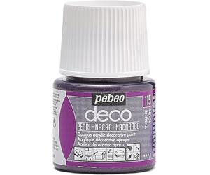 Pebeo - Pintura acrílica multisoporte - Color Opaco - Acabado Perlado - Color Morado - 45ml