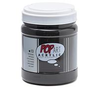 Pebeo - Pintura Acrílica para Artes y Manualidades de Alta Viscosidad 'Pop Art' - Pote Grande de 700ml - Negro Marte