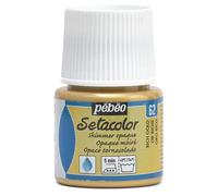 Pébéo Pintura de Tela Setacolor 45 ml tintes 57 Colores Diferentes, Oro Rico Tornasolado