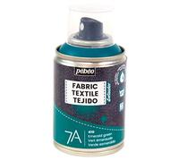 Pébéo - Pintura en spray para textiles 7A Spray - Tejidos naturales y sintéticos - Base de agua - Sin disolventes - Resistente al Lavado a Máquina - Pintura sobre Tejido Pébéo Color Verde Esmeralda