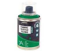 Pébéo Pintura spray textil 7A - Base de agua, sin disolventes, lavable a máquina - Verde