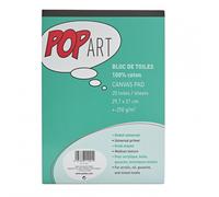 Pebeo Pop Art 100% Algodón Lienzo Artistas Pintura Almohadilla 20 Hojas A4