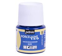 Pebeo Porcelaine 150 Pintura de cerámica - Pinturas de color a base de agua de alto brillo para porcelana, suministros de arte premium, no tóxicas y seguras al calor, botella de 45 ml, azul zafiro