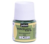 Pebeo Porcelaine 150 Pintura de cerámica - Pinturas de color a base de agua de alto brillo para porcelana, suministros de arte premium, no tóxicas y seguras al calor, botella de 45 ml, verde malaquita