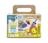 Pebeo - Powder Paint Set - 4 x 100 Grams - Ultra-polyvalent: paint, modelling clay, salt dough, plaster, bubble paint