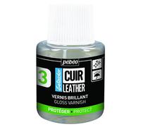 PEBEO - Setacolor Cuero - Barniz brillante para cuero - Auxiliar para cuero y polipiel - Personalización de bolsos, zapatos, cestas y zapatillas - Resistente a arañazos, pliegues y roces - 110 ml