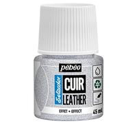 Pebeo - Setacolor Cuero - Pintura acrílica para cuero y polipiel - Personalización bolso, zapato, zapatilla - Resistencia a arañazos, pliegues, roces - Efecto purpurina - Purpurina iridiscente - 45 ml