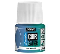 Pebeo - Setacolor Cuero - Pintura acrílica para cuero y polipiel - Personalización de bolso, zapato, zapatilla -Resistente a los arañazos, a los pliegues y al frote -Efecto duocromo -Azul/Verde -45 ml
