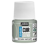 Pebeo - Setacolor Cuero - Pintura acrílica para cuero y polipiel - Personalización de bolsos, zapatos, zapatillas - Resistente a arañazos, dobleces y roces - Acabado mate/satinado -Verde Salvia -45 ml