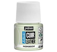 PEBEO - Setacolor Cuero - Pintura acrílica para cuero y polipiel - Personalización de bolsos, zapatos, zapatillas - Resistente a arañazos, dobleces y roces - Fosforescente - 45 ml