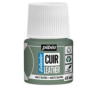 Pebeo - Setacolor Cuero - Pintura acrílica para cuero y polipiel - Personalización de bolsos, zapatos, zapatillas - Resistente a arañazos, dobleces y roces - Acabado mate/satinado -Verde Matcha -45 ml