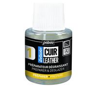 PEBEO - Setacolor Cuero - Preparador para cuero y polipiel - Personalización de bolsos, zapatos, cestas y zapatillas - Resistencia a arañazos, pliegues, roces - 110 ml