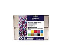Pebeo Setacolor - Juego de colección opaco (10 unidades, 45 ml)