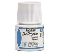 Pebeo Setacolor - Pintura acuarela para Tejidos (45 mm), Color Blanco
