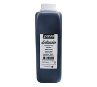 PEBEO Setacolor - Pintura opaca para tela, botella de 1 litro, color negro