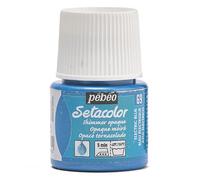 Pébéo - Setacolor - Pintura para Tejidos y Telas opacos- Alta Cobertura - Efecto Iridiscente - Frasco 45 ml, Azul eléctrico Iridiscente