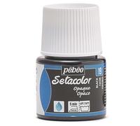 Pébéo Pintura para tejidos y telas Setacolor – Opaca, Alta cobertura, Efecto mate, 45 ml Negro
