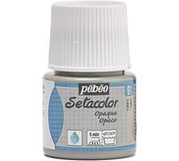 Pebeo Setacolor - Pintura para tela (45 ml, color gris