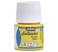 Pebeo Setacolor - Pintura para Telas Opacas (45 ml) Color botón de Oro (Amarillo)
