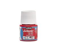 Pébéo Setacolor 不透明スウェード色 Pinturas, Gamuza, Rojo, 45 ml (Paquete de 1), 45