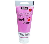Pébéo Tacticolor 633422 1 Tubo de Guache Dedo para 80 ml nacarante Rosa