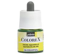 PEBEO - Tinta Colorex 45 ml Amarillo fluorescente - Tinta para acuarela - Tinta de dibujo multiuso para todos los medios - Acabado aterciopelado