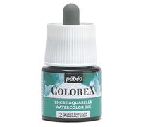 Pebeo - Tinta Colorex 45 ML Verde esmeralda - Tinta para acuarela Colorex Pebeo - Tinta Verde esmeralda de acabado aterciopelado - Tinta de dibujo multiuso para todos los medios - Verde esmeralda