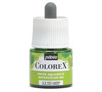 PEBEO - Tinta Colorex Luz Verde 45 ml - Tinta para acuarela Colorex Pebeo - Tinta de acabado aterciopelado - Tinta de dibujo multiuso para todos los medios