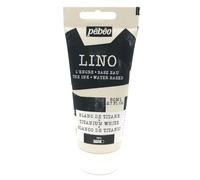 Pébéo Tinta de Linograbado blanco de TITANO 80 ml - Tinta Lino al Agua Ultra Pigmentada y Opaca, Impresión sobre linóleo y papel, Limpieza fácil