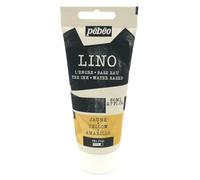Pébéo Tinta Linograbado AMARILLO 80 ml - Tinta Lino al Agua Ultra Pigmentada y Opaca, Impresión sobre linóleo y papel, Limpieza fácil