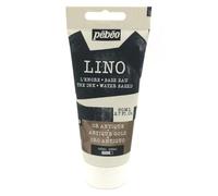Pébéo Tinta Linograbado en oro antiguo 80 ml - Tinta Lino al Agua Ultra Pigmentada y Opaca, Impresión sobre linóleo y papel, Limpieza fácil
