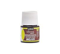 PEBEO - Vidrio esmaltado Transparente Vitrea 160°C - Marrón Tierra - 45 ML