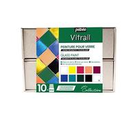 Pebeo VITRAIL Collection Set, variado, 10X45ML