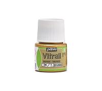 Pebeo Vitrail Efecto de vidriera Pintura para Cristal (45 ml), Color Dorado