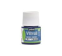 Pebeo Vitrail Vidriera (Cristal, Efecto Pintura para Telas claras (45 ml), Color Azul Cielo, Color Azul Cielo