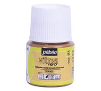 Pebeo Vitrea 160 - Pintura para vidrio, color dorado brillante, 45 ml