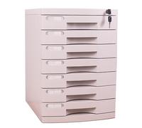 PEBFHSQW Caja De Plástico para Documentos A4 - Organizador De Archivos con Cajón De Escritorio Y Cerradura, Ideal para La Gestión De Documentos Y Cartas En La Oficina.(7-Layers)